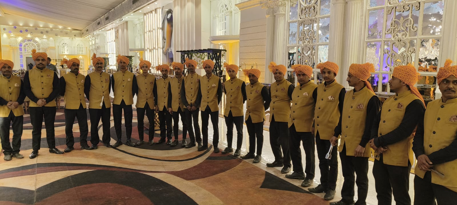Opulent Delhi Wedding Dining Hall